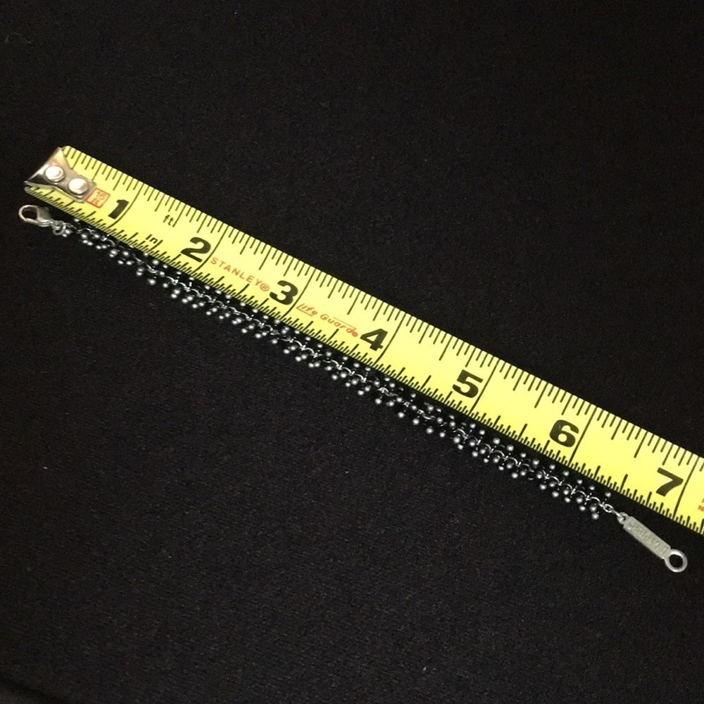 Vintage Napier Silver and black beaded Bracelet - Picture 4 of 6